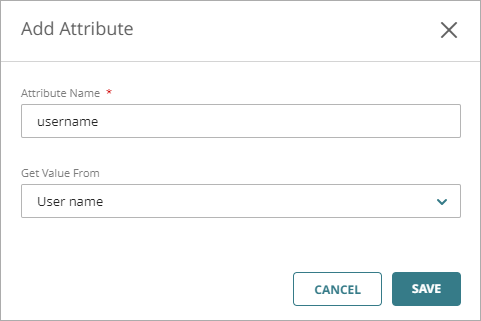 Screenshot of the Add Attribute dialog box.